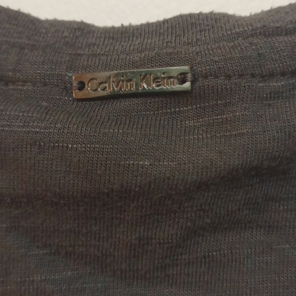 Calvin Klein sleeveless lace top. Soft blue gray hue. Pretty lace. Comfy soft. - Picture 5 of 7